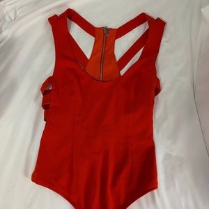 NBD X Naven Red Bodysuit
